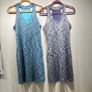 Two bundled tank top Dresses for summer vacaton beach- Blue and lavender size MM